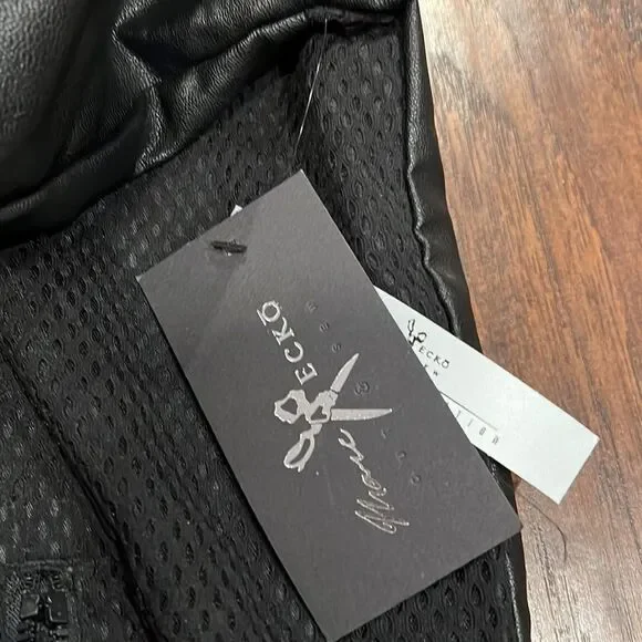 Marc Ecko Cut & Sew zip up Jacket size XL black new with tags